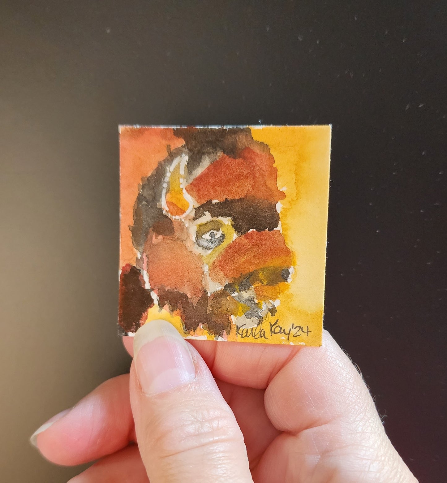 Miniature Buffalo Painting