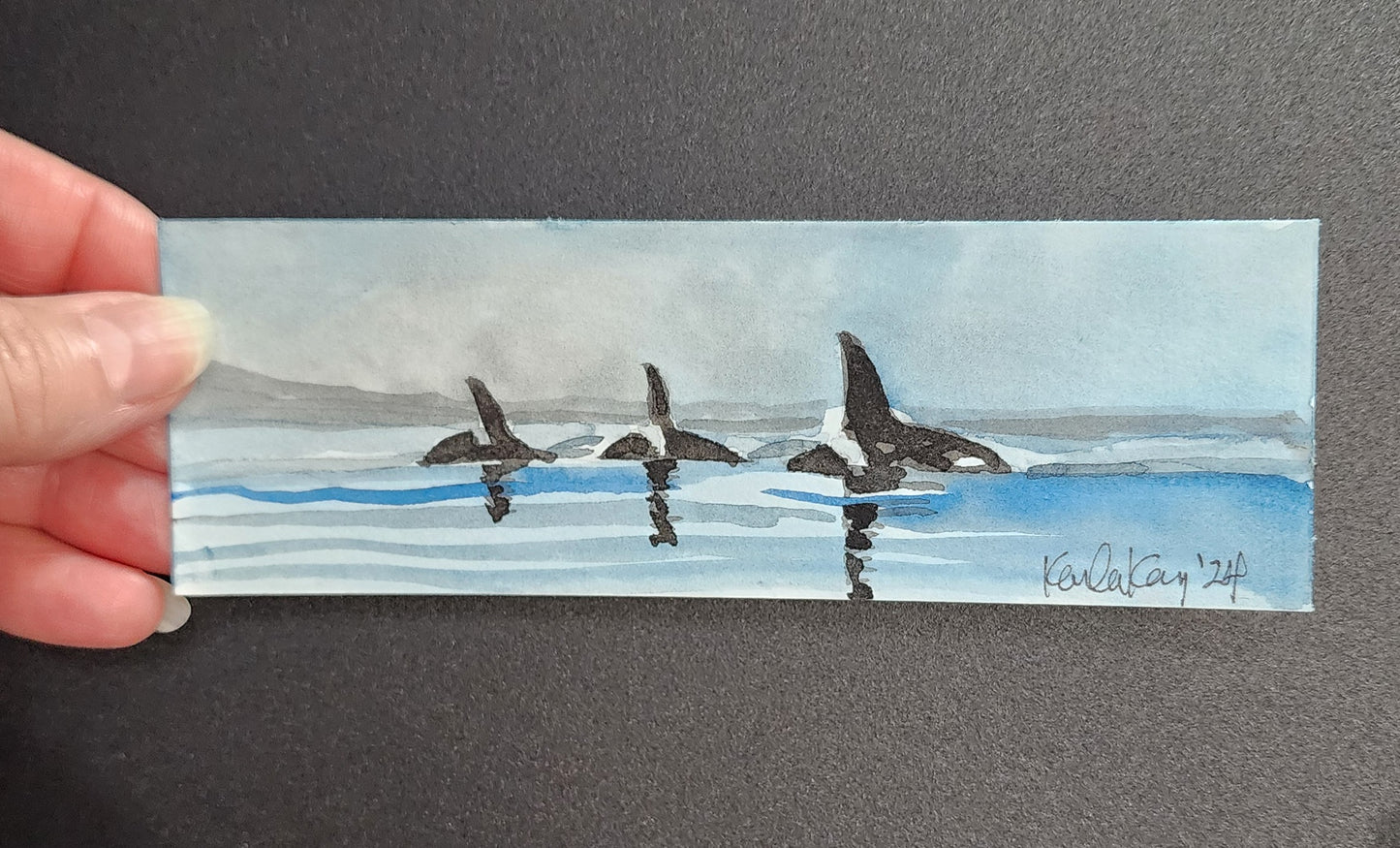 Miniature 3 Orcas (3 Amigos) Painting