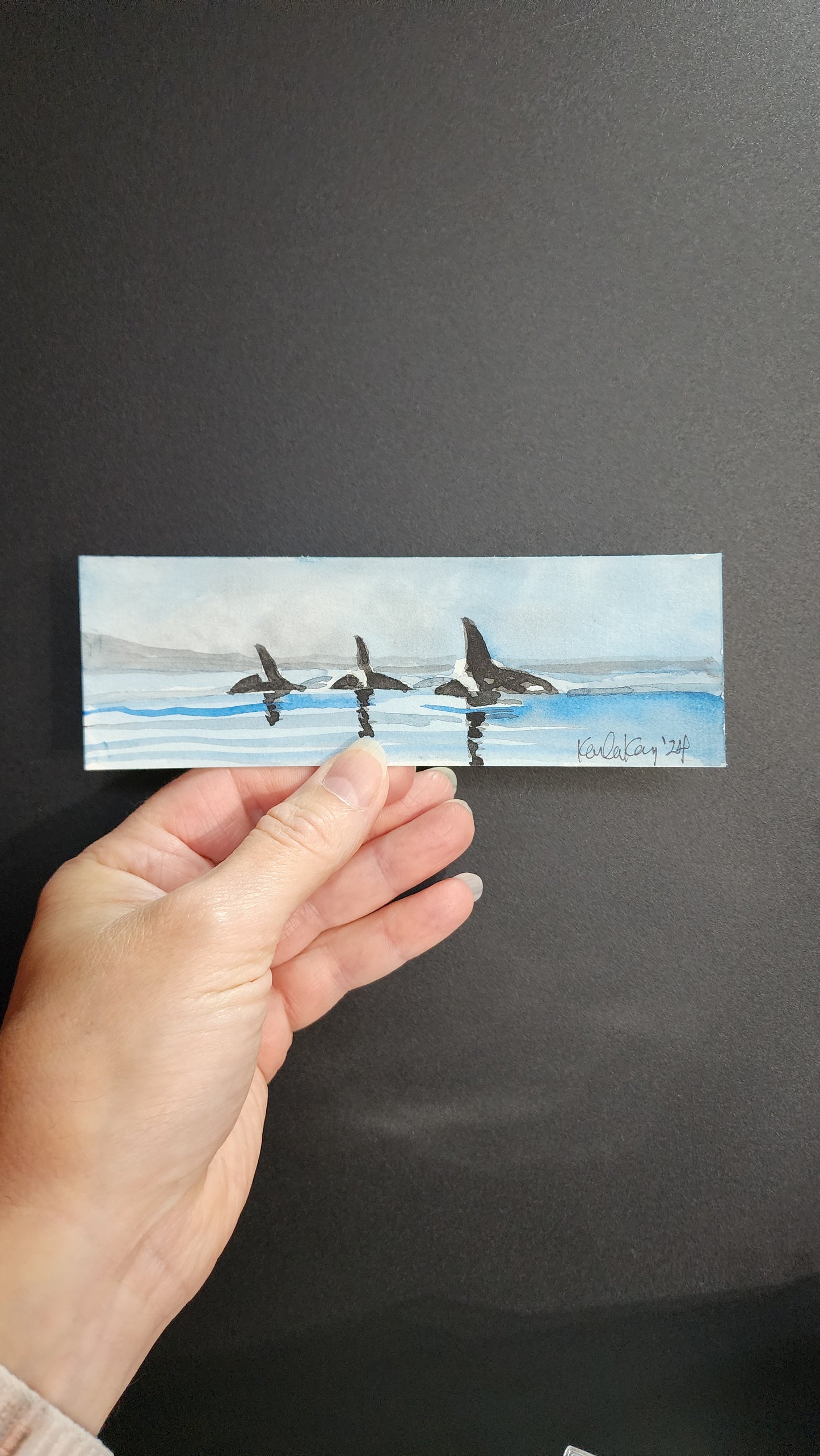 Miniature 3 Orcas (3 Amigos) Painting