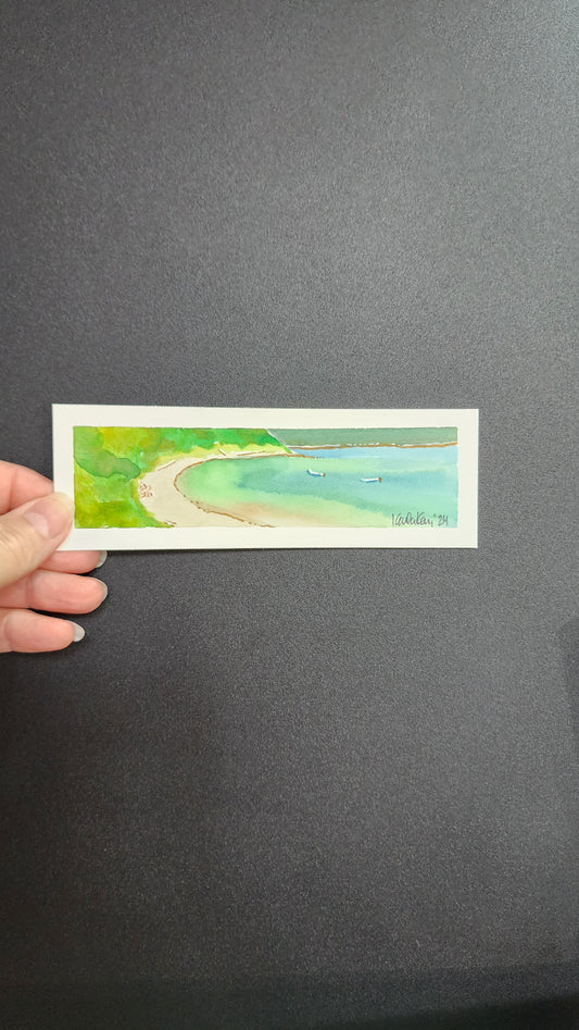 Miniature San Juan Island Beach Painting