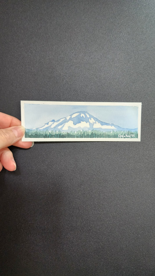 Miniature Mt. Rainier Painting