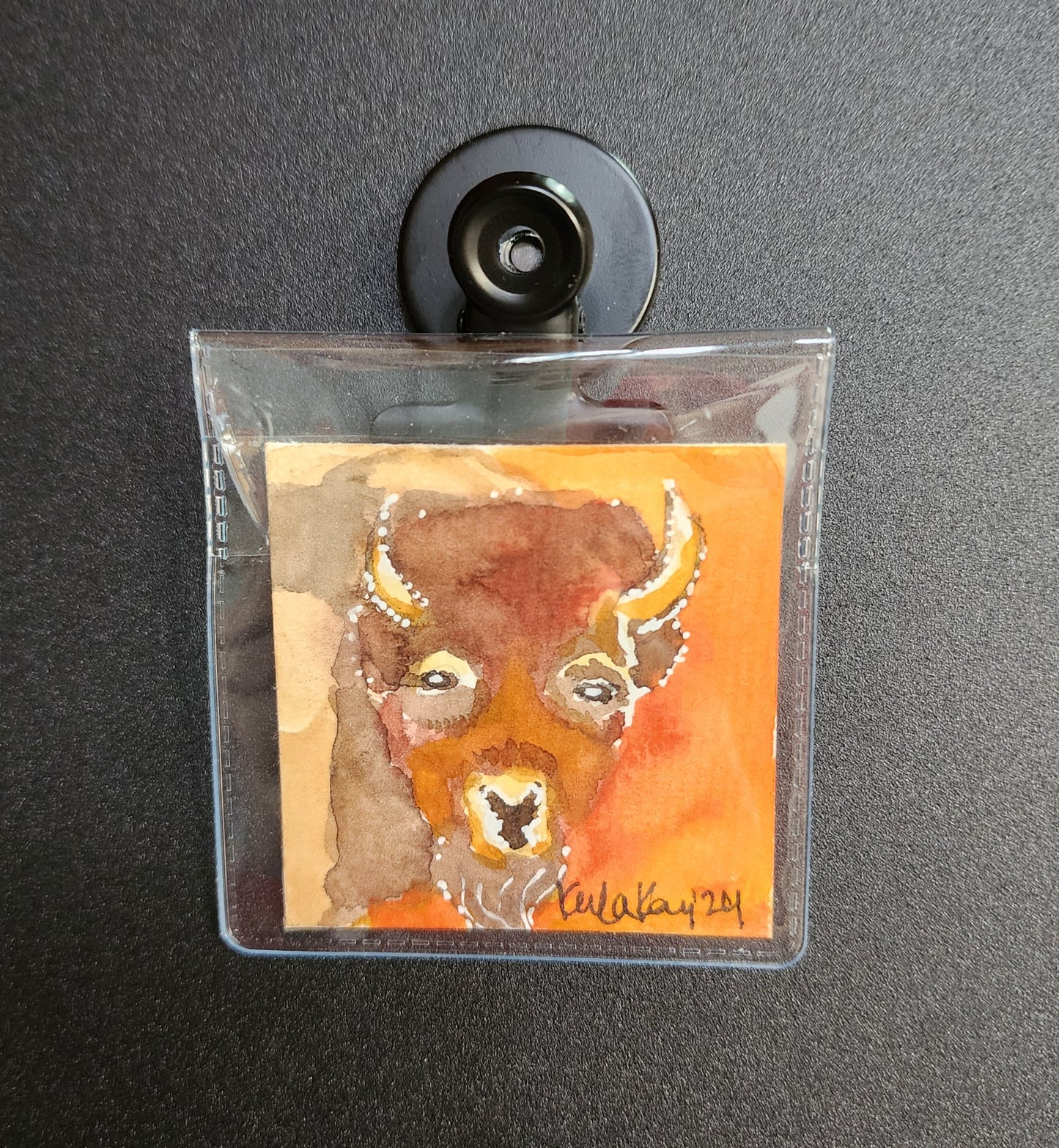 Miniature Buffalo Painting