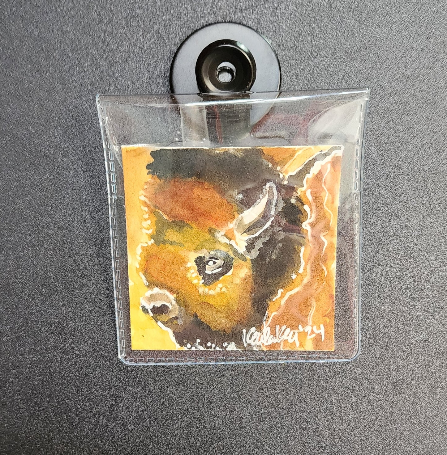 Miniature Buffalo Painting