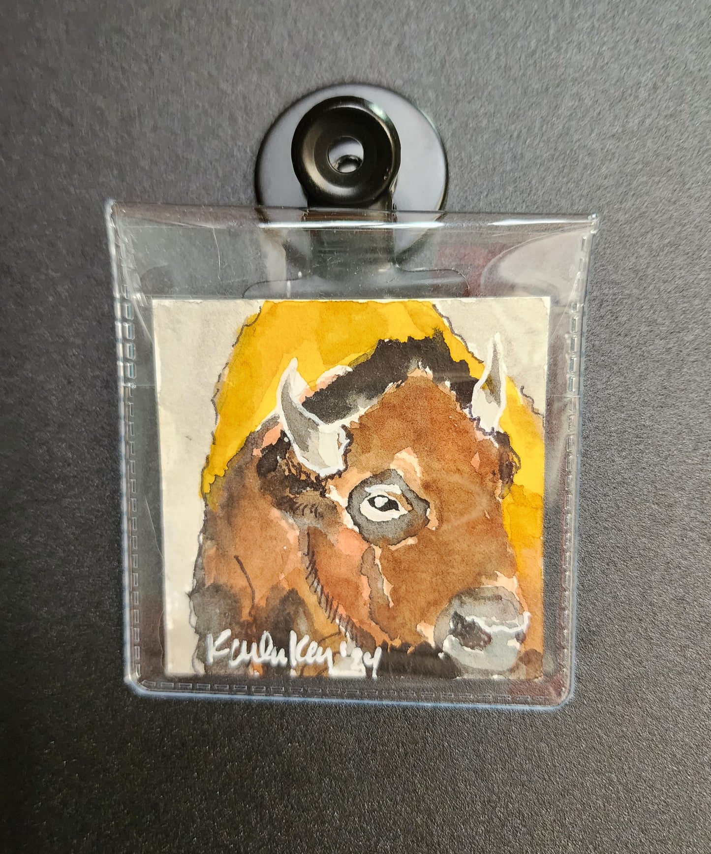 Miniature Buffalo Painting