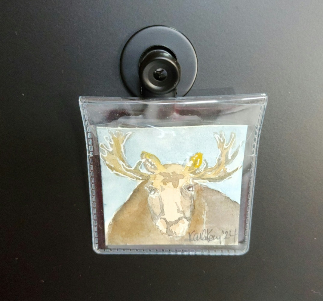 Miniature Moose Painting